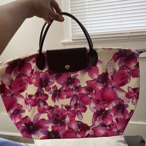 Longchamp Le Pliage Orchid Bag EUC